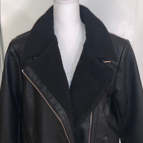 a.n.a Jackets & Blazers - a.n.a Black Motorcycle Coat